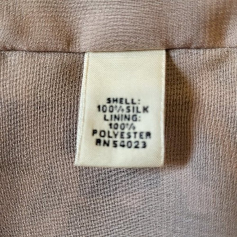 Banana Republic 100% Silk Gray Snakeskin Print Cocktail Dress, Size 4, NWT - Picture 11 of 12